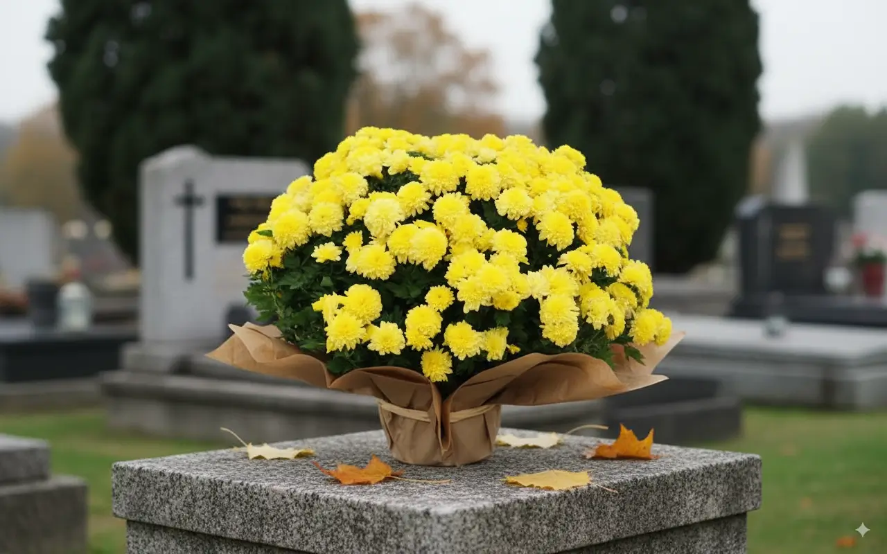 Chrysanthèmes jaunes