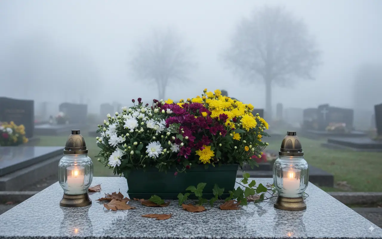 Jardinière Chrysanthèmes Multi